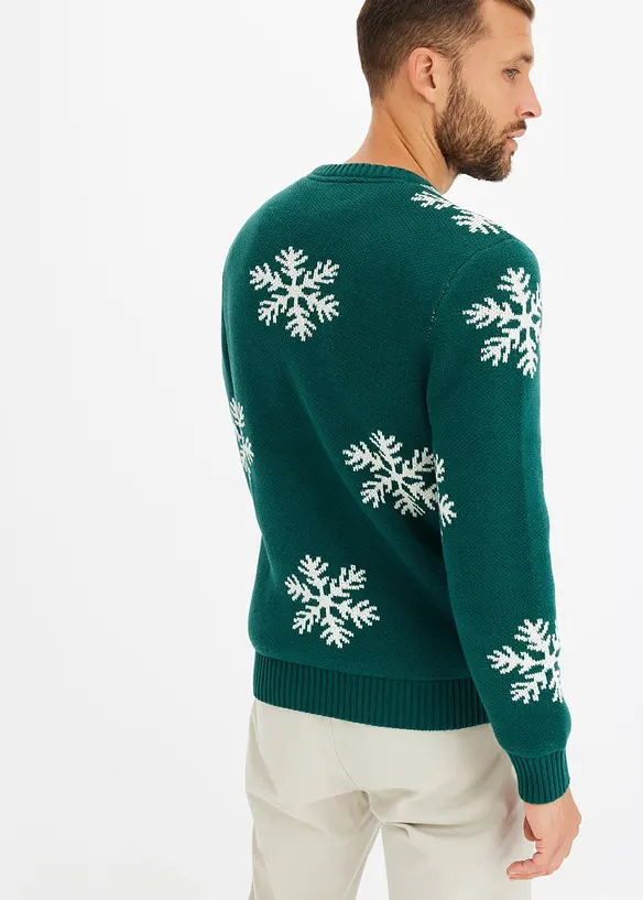 Trui met een winterse print, bonprix
