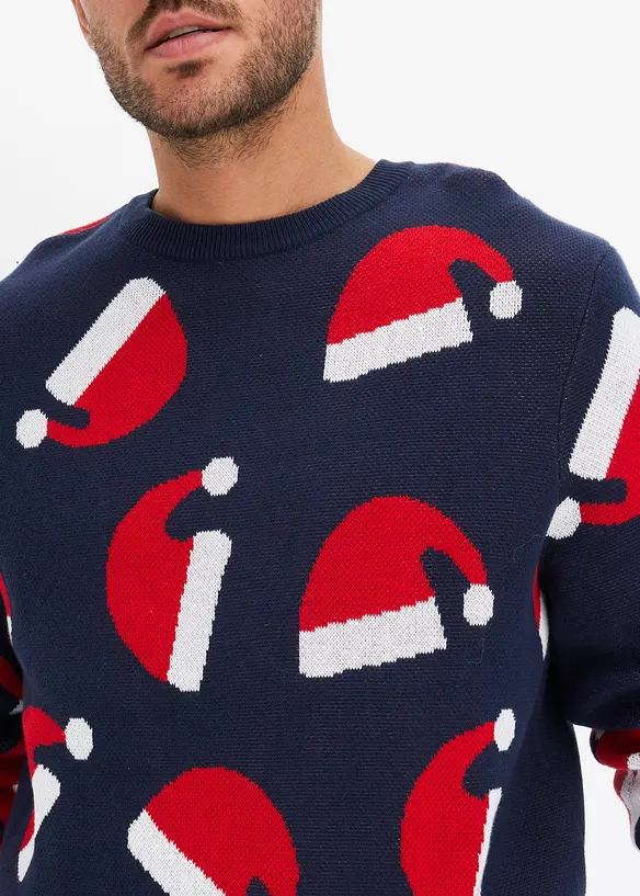 Kersttrui met katoen, bonprix