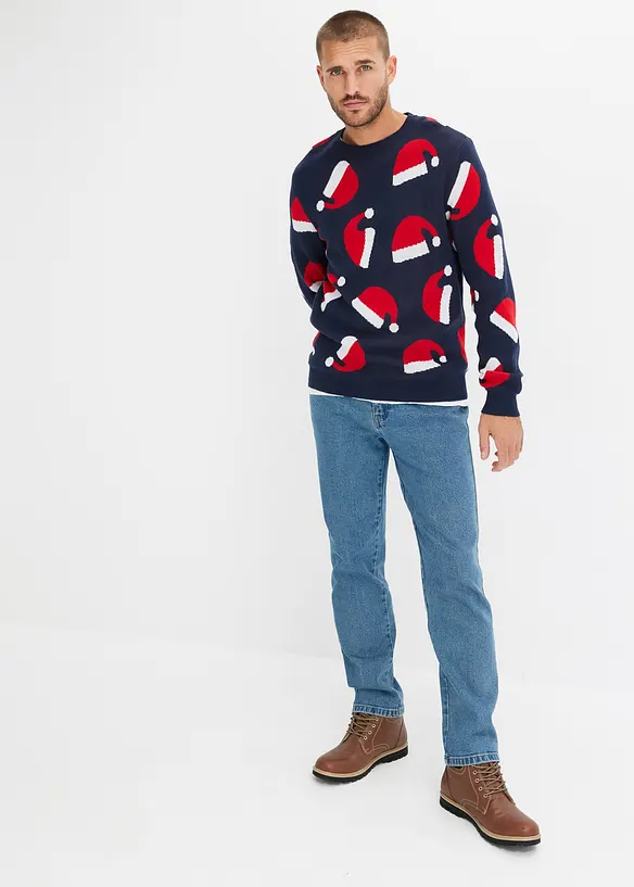 Kersttrui met katoen, bonprix