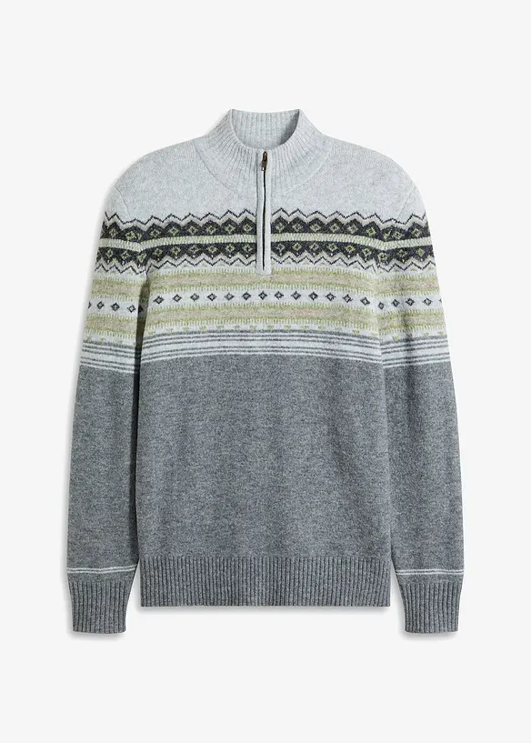 Noorse trui met opstaande kraag, bonprix