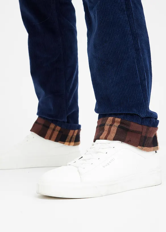 Relexed fit corduroy thermobroek, straight, bonprix