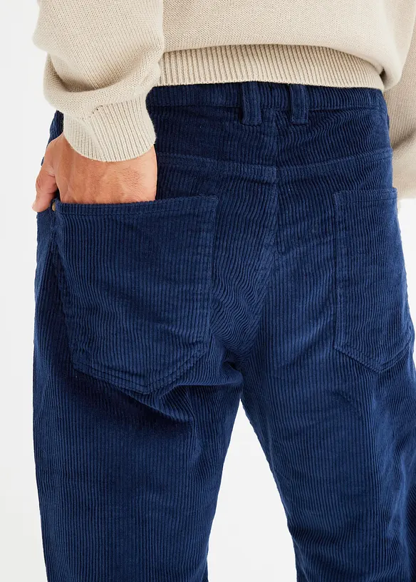 Relexed fit corduroy thermobroek, straight, bonprix