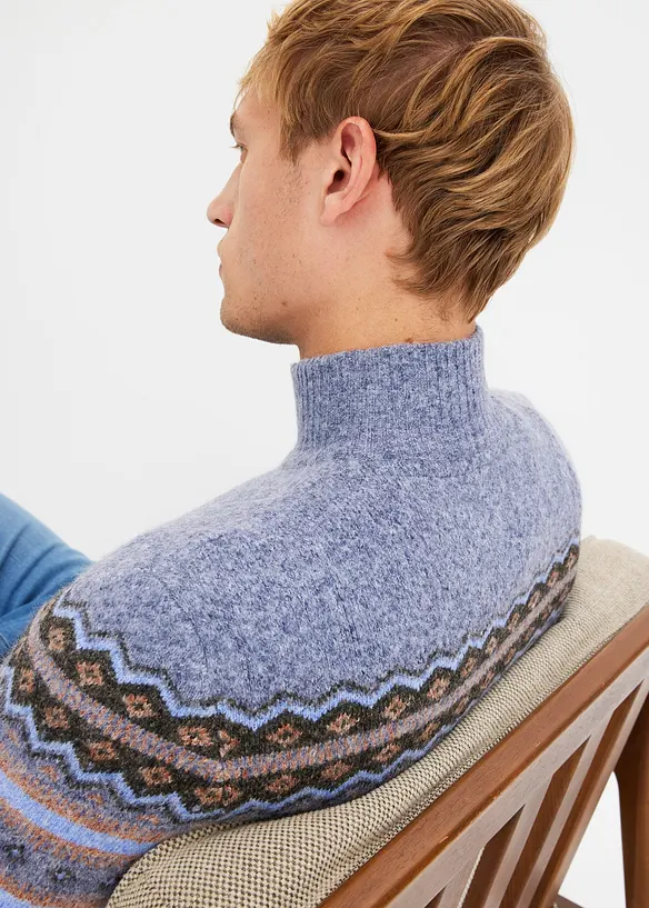Noorse trui met opstaande kraag, bonprix
