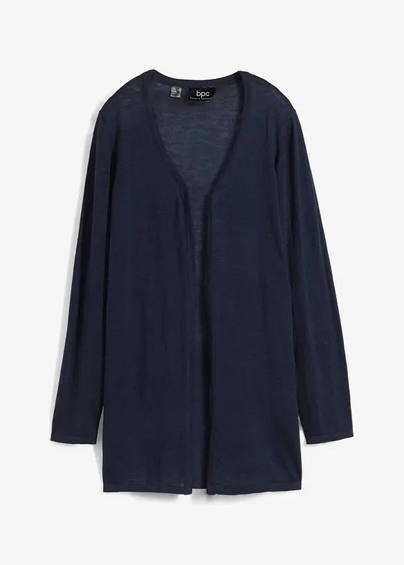 Gebreid vest van slub garen, bonprix