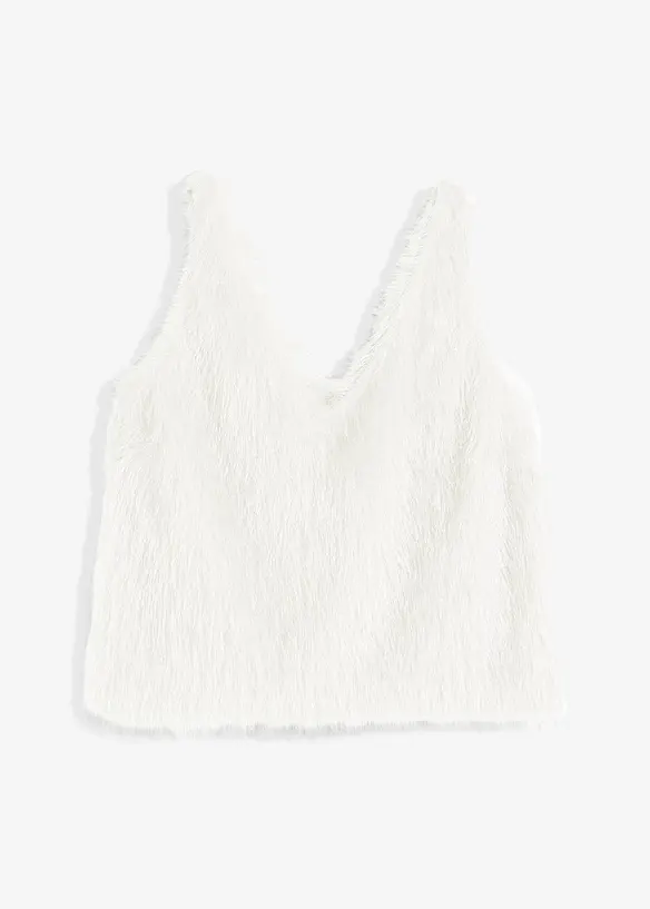 Blousetop met fluffy garen, bonprix