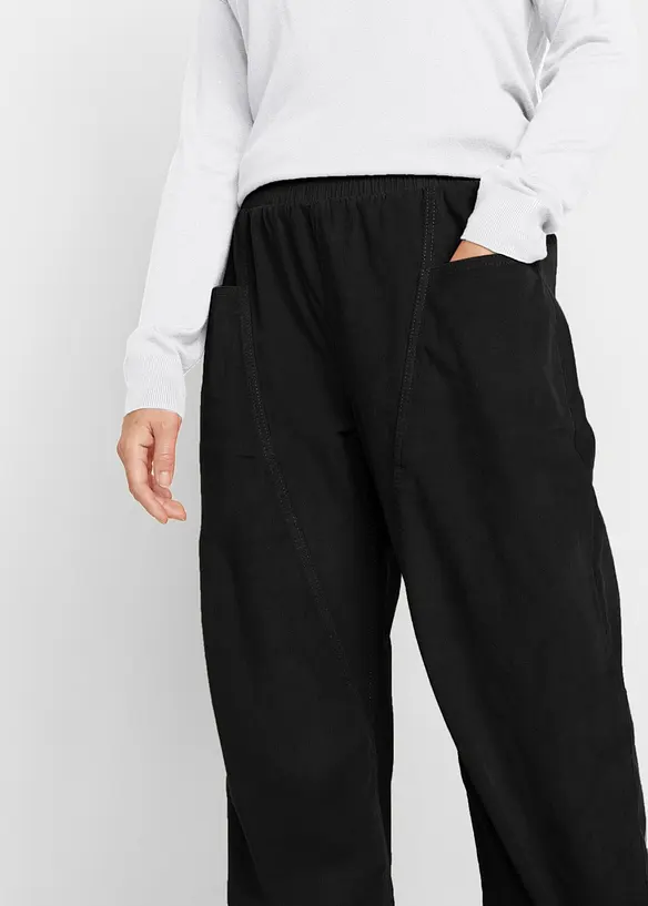 Comfortabele corduroy broek van katoenmix, bonprix