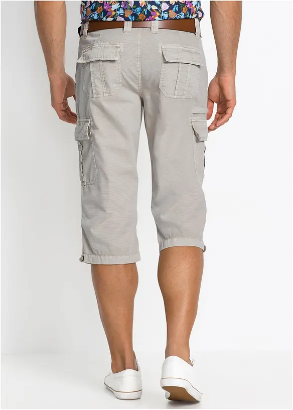 Lange cargo bermuda van katoen, regular fit, bonprix
