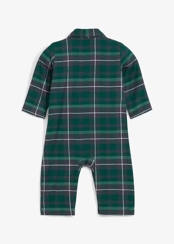 Baby jumpsuit van flanel, bonprix