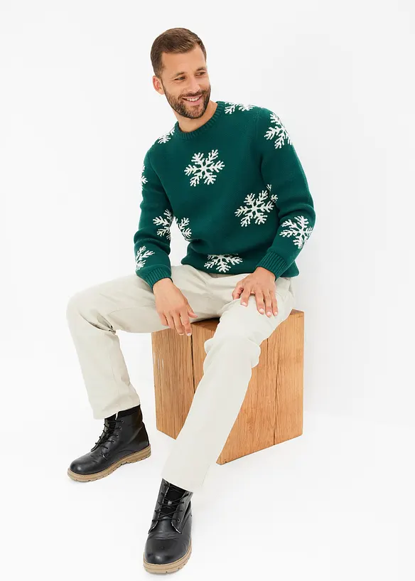 Trui met een winterse print, bonprix