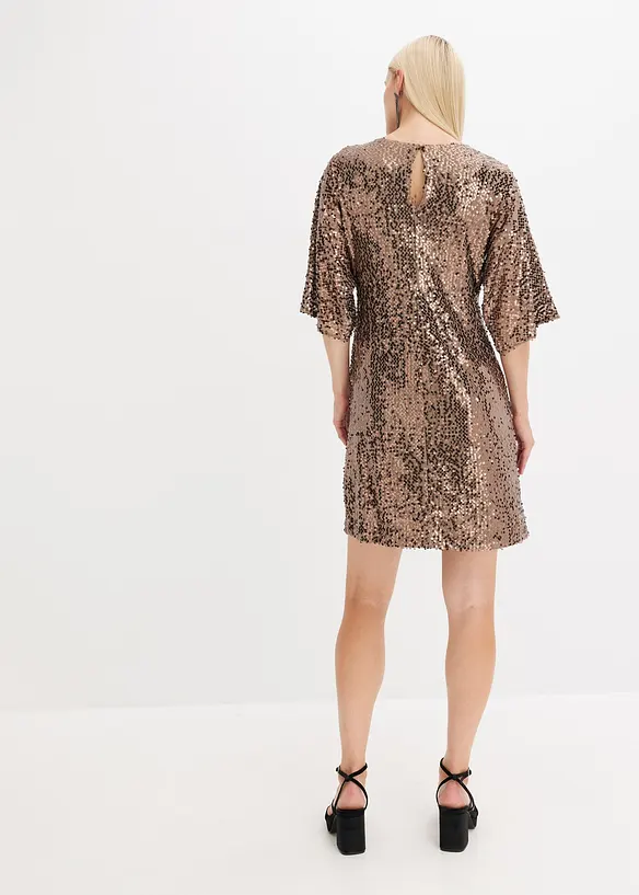 Oversized paillettenjurk, bonprix