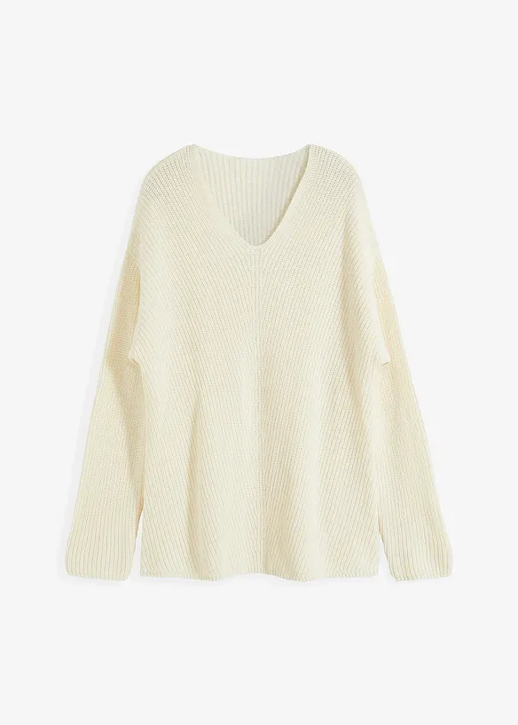 Oversized trui van een wolmix, bonprix
