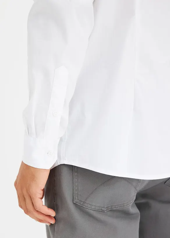 Stretch overhemd met lange mouwen, regular fit, bonprix