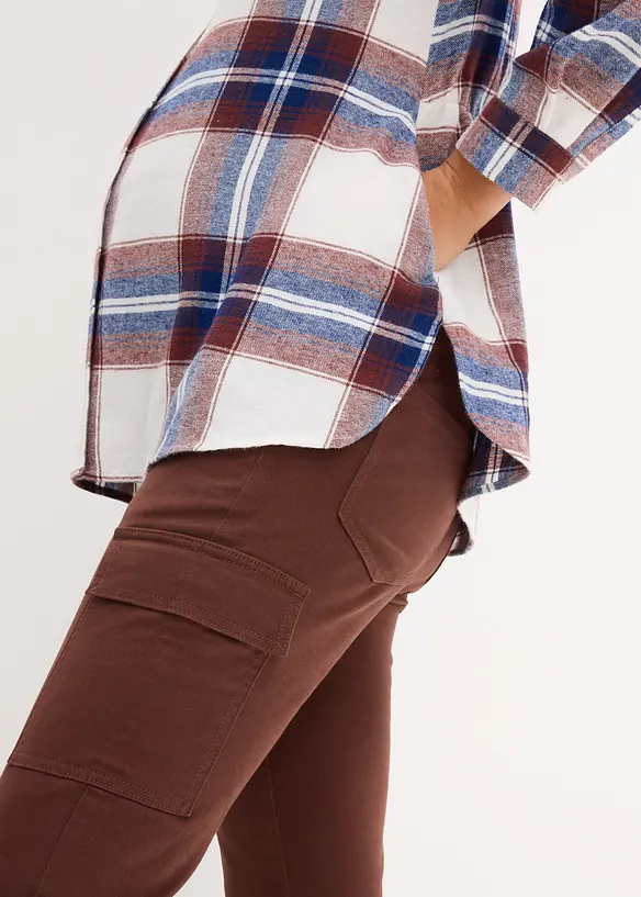 Zwangerschapsbroek met biologisch katoen, straight, bonprix