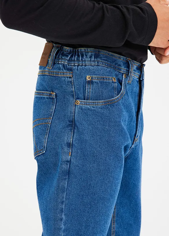 Classic fit jeans met deels elastische tailleband, straight, bonprix