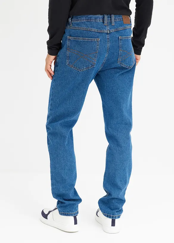 Classic fit jeans met deels elastische tailleband, straight, bonprix