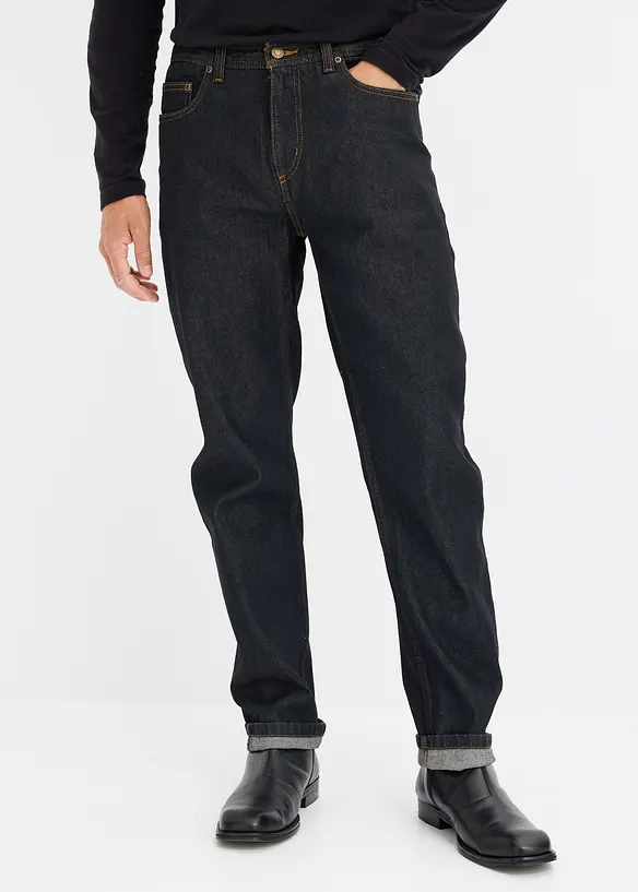Classic fit jeans met deels elastische tailleband, straight, bonprix