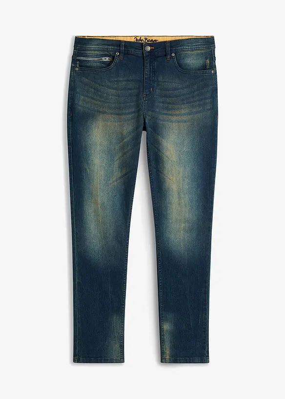 Lichte slim fit stretch jeans, straight, bonprix