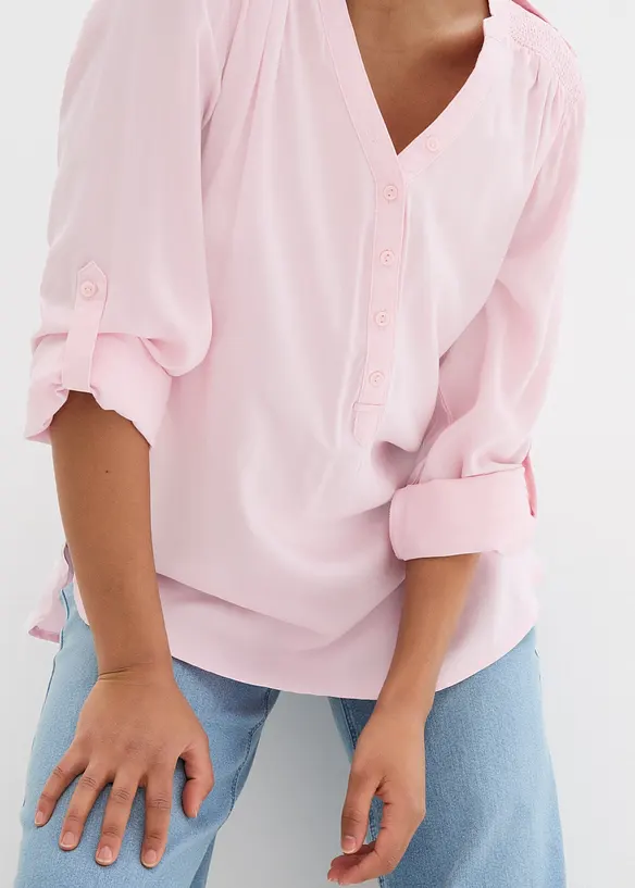 Tuniek met V-hals, lange mouw, bonprix