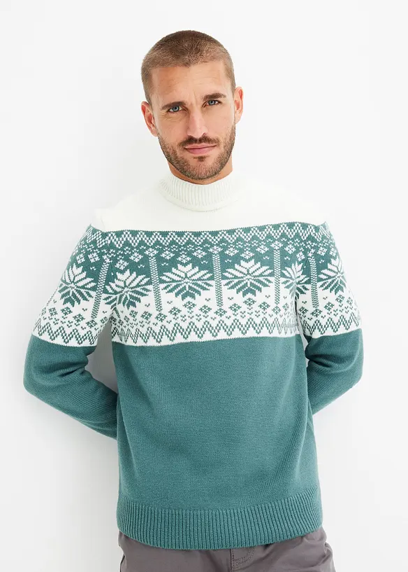Poloshirt met kerstmotief, bonprix