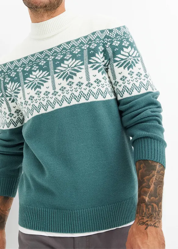 Poloshirt met kerstmotief, bonprix