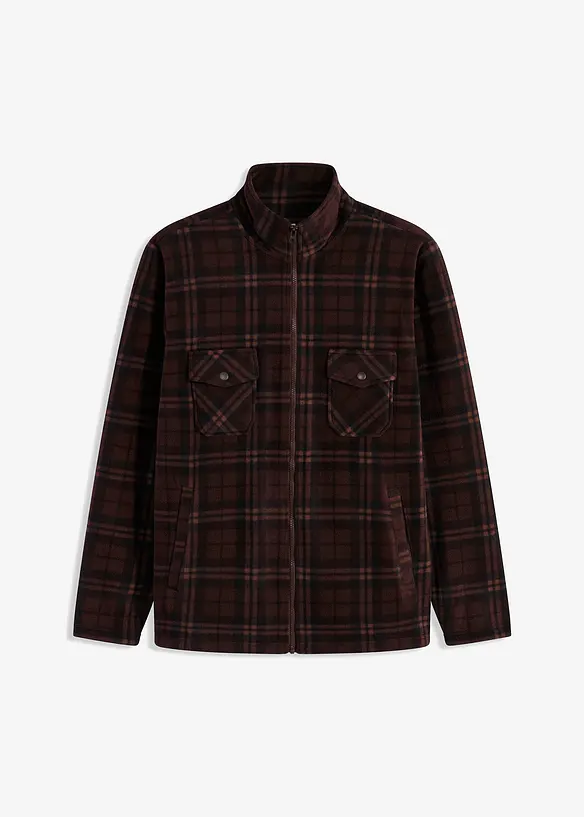 Fleece jas met opstaande kraag, bonprix