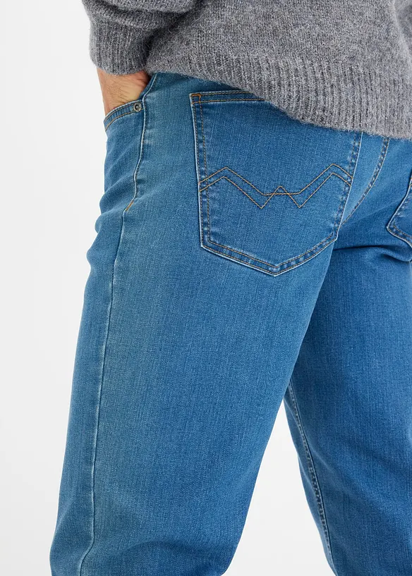 Regular fit stretch jeans, straight (set van 2), bonprix