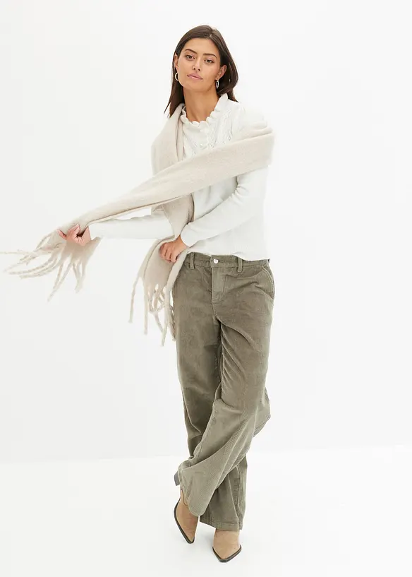 Wijde corduroy broek, bonprix