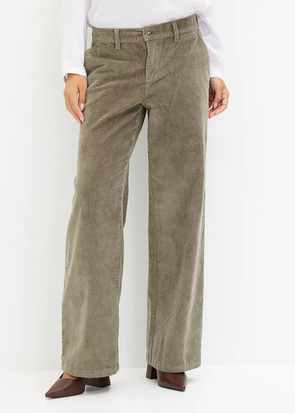 Wijde corduroy broek, bonprix