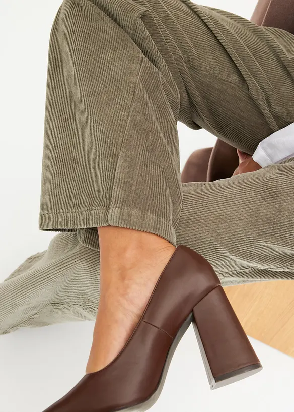 Wijde corduroy broek, bonprix