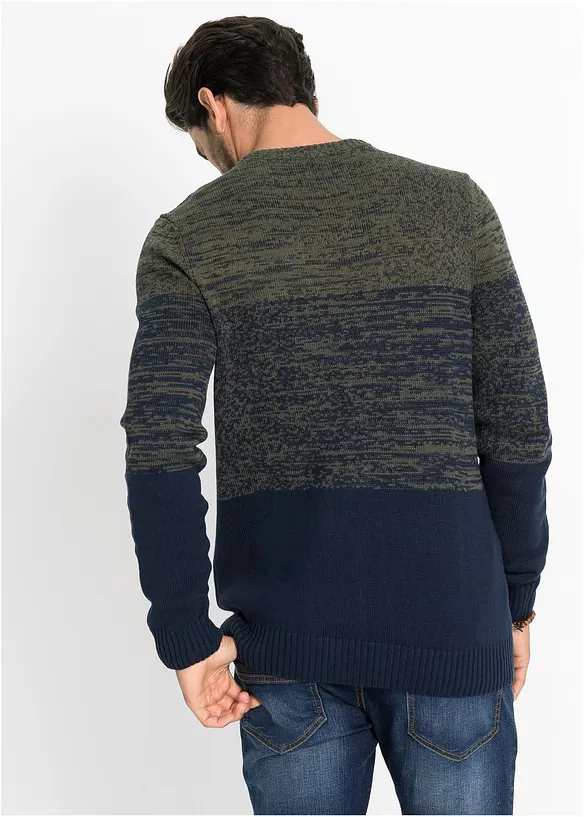Gebreide comfort fit trui van katoen, bonprix