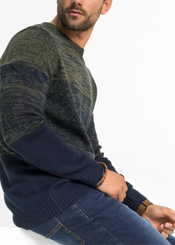Gebreide comfort fit trui van katoen, bonprix