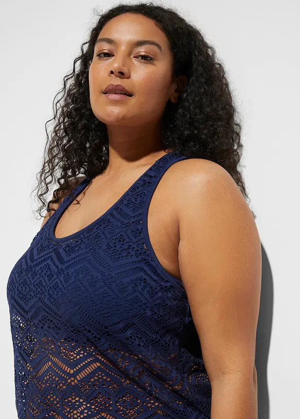 Tankini (2-dlg. set) van kant, bonprix