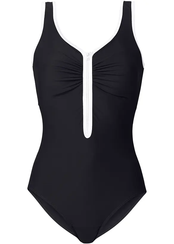 Corrigerend badpak met een ritssluiting, licht corrigerend, bonprix