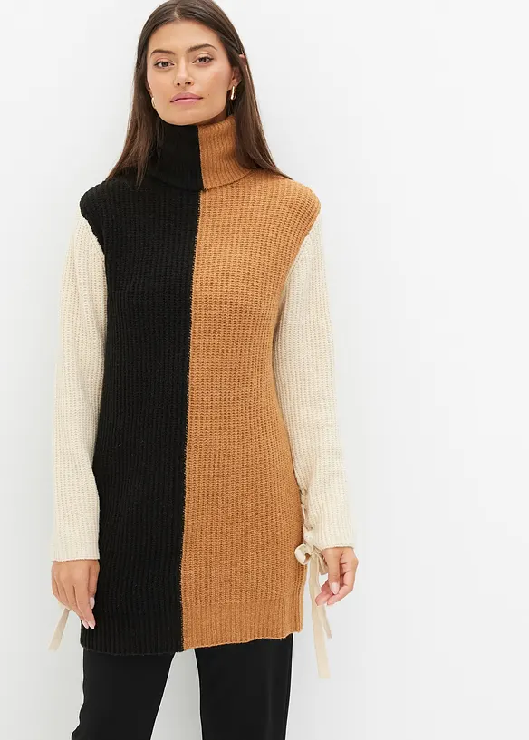 Lange trui in drie kleuren, bonprix