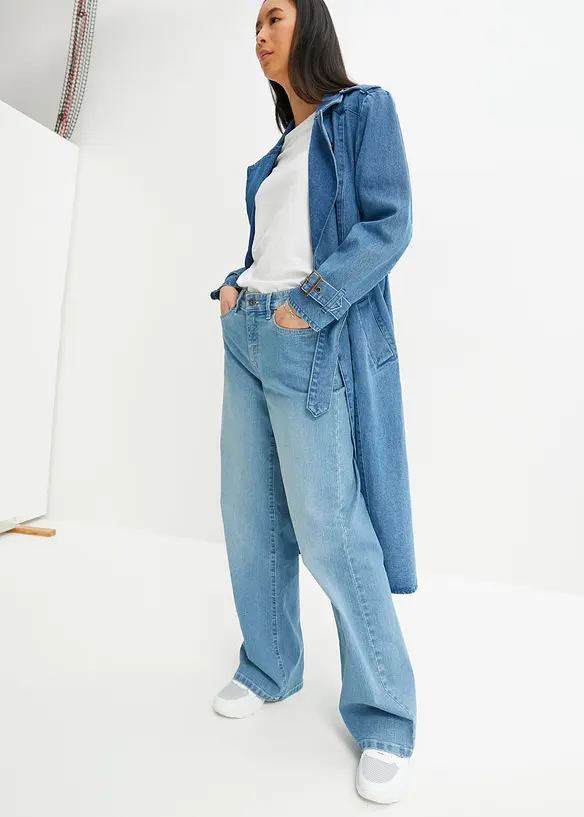 Denim trenchcoat, bonprix