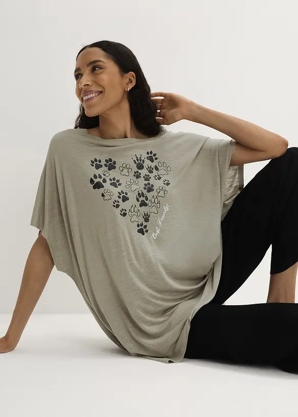 T-shirt van soepele viscose, bonprix