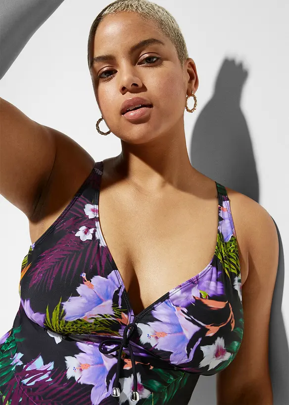 Tankini (2-dlg. set) met V-halslijn, bonprix