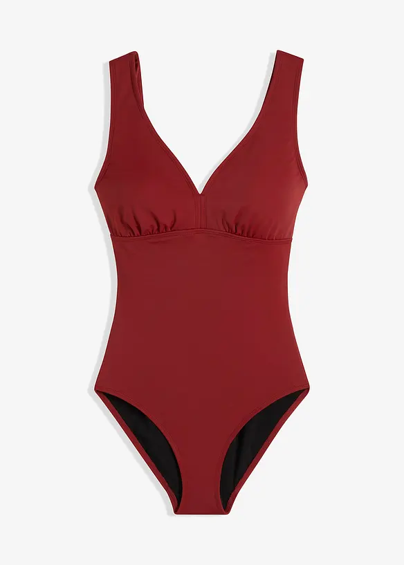 Corrigerend badpak met V-hals, sterk corrigerend, bonprix