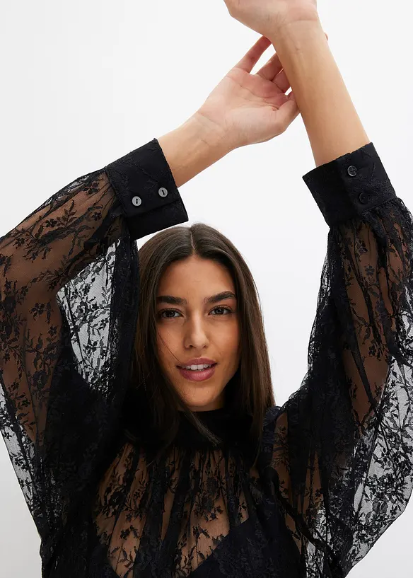 Kanten blouse, bonprix