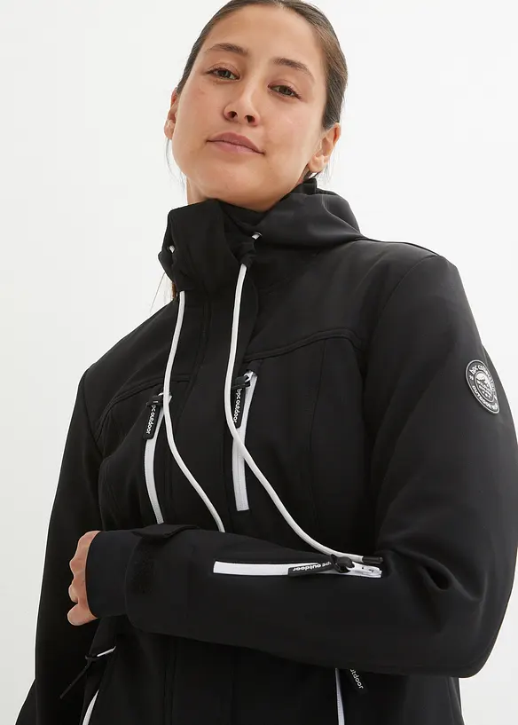 Softshell jas, waterafstotend, bonprix