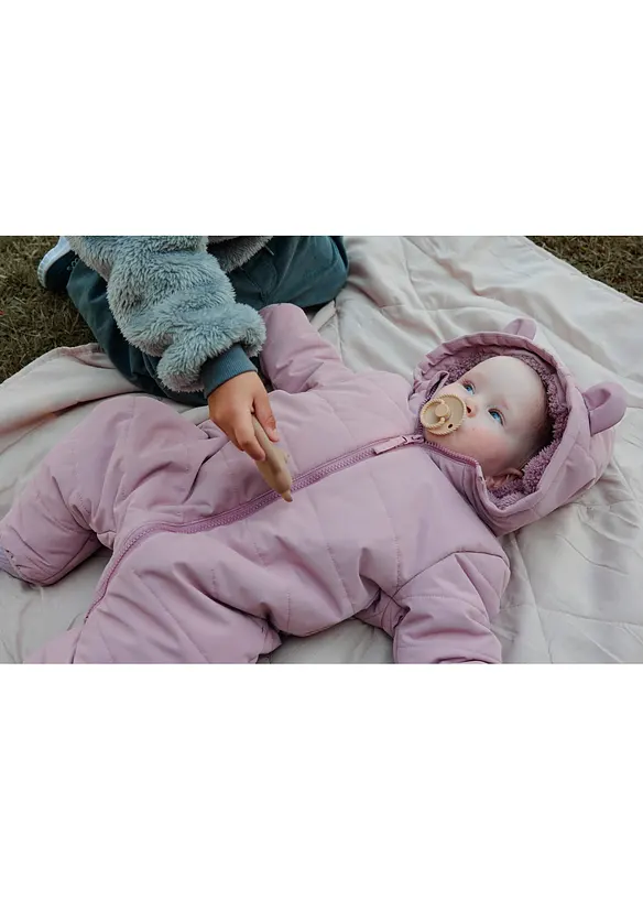 Gewatteerd, waterafstotend baby sneeuwpak met teddy voering, bonprix
