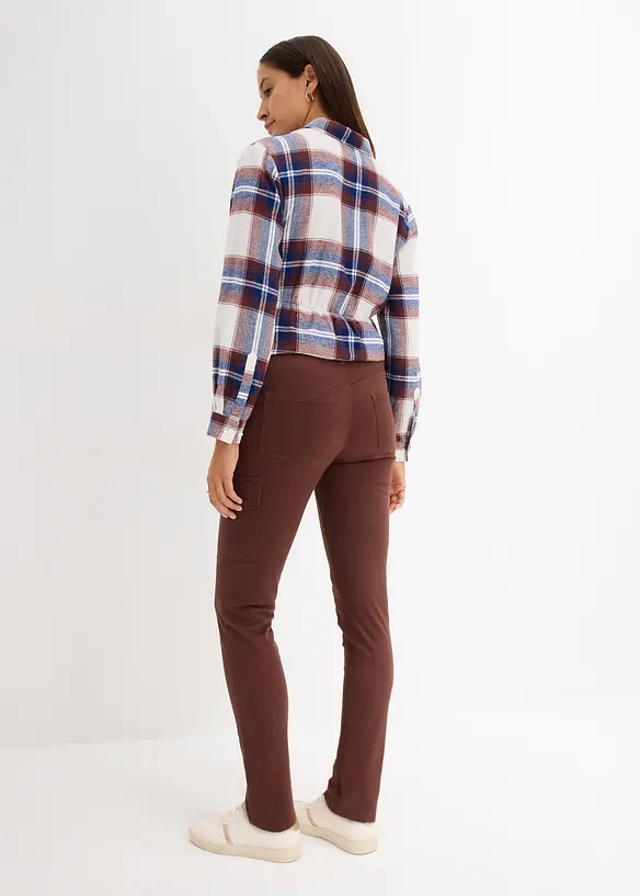 Zwangerschapsbroek met biologisch katoen, straight, bonprix