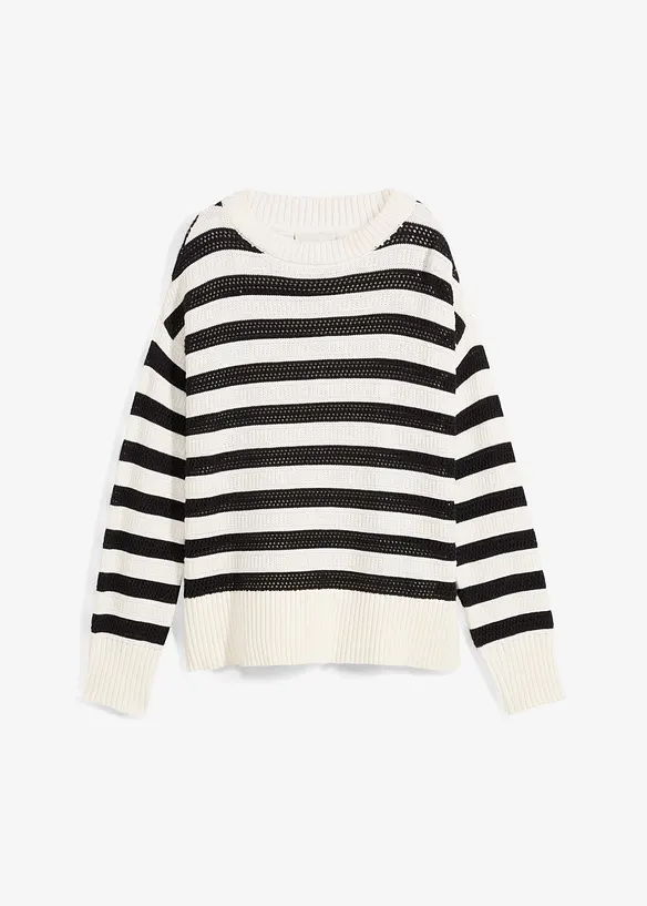 Boxy trui in ajour, bonprix