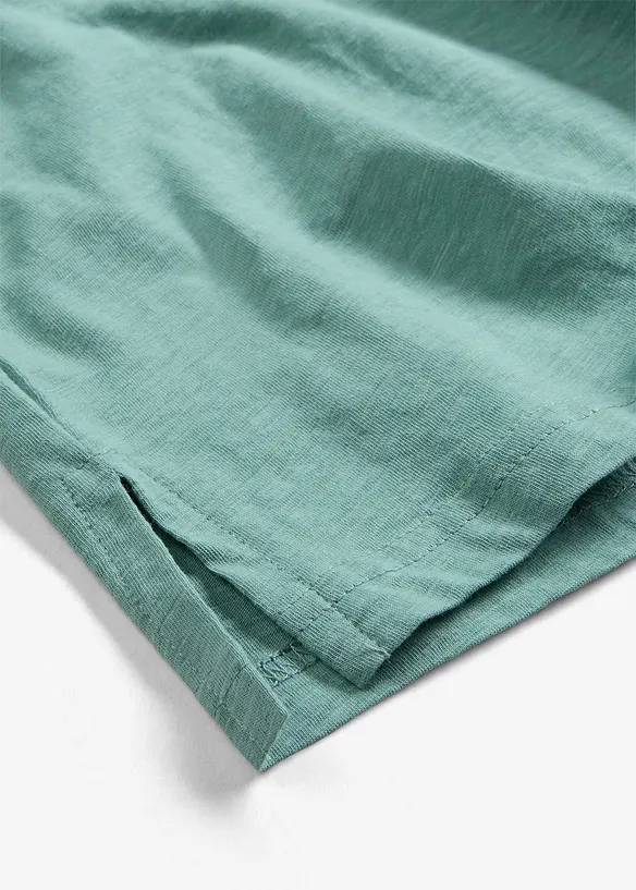 Shirt met knoopsluiting van biologisch katoen, bonprix