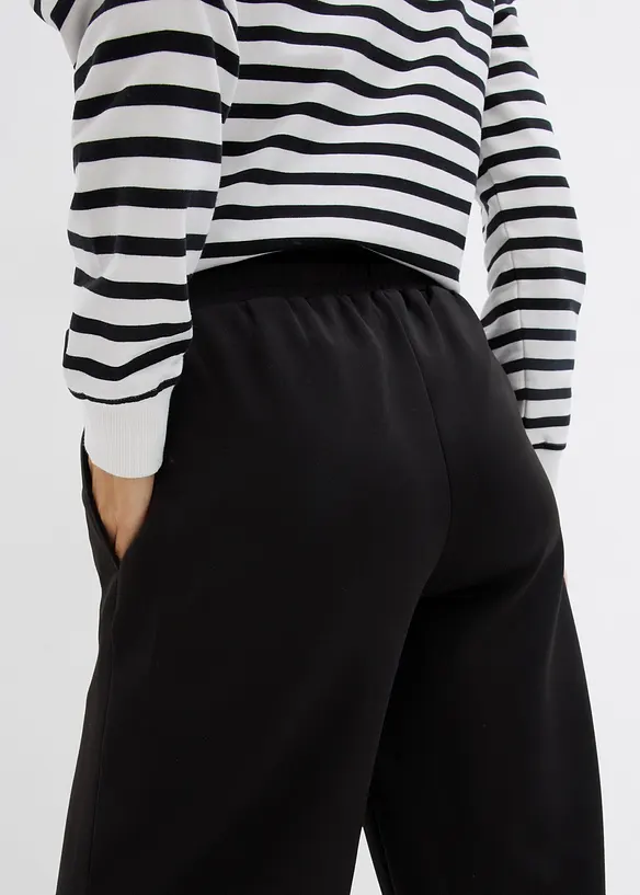 Jersey broek van stevige interlock, bonprix