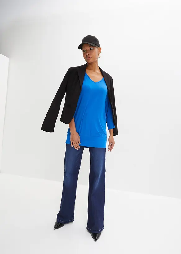 Oversized shirt van soepele viscose, bonprix