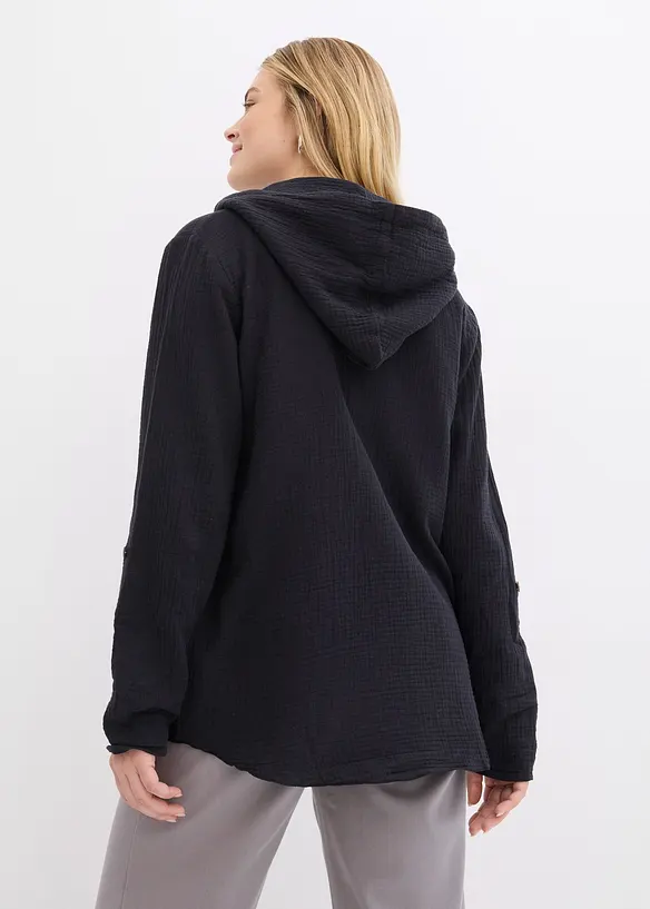 Mousseline blouse van katoen, bonprix