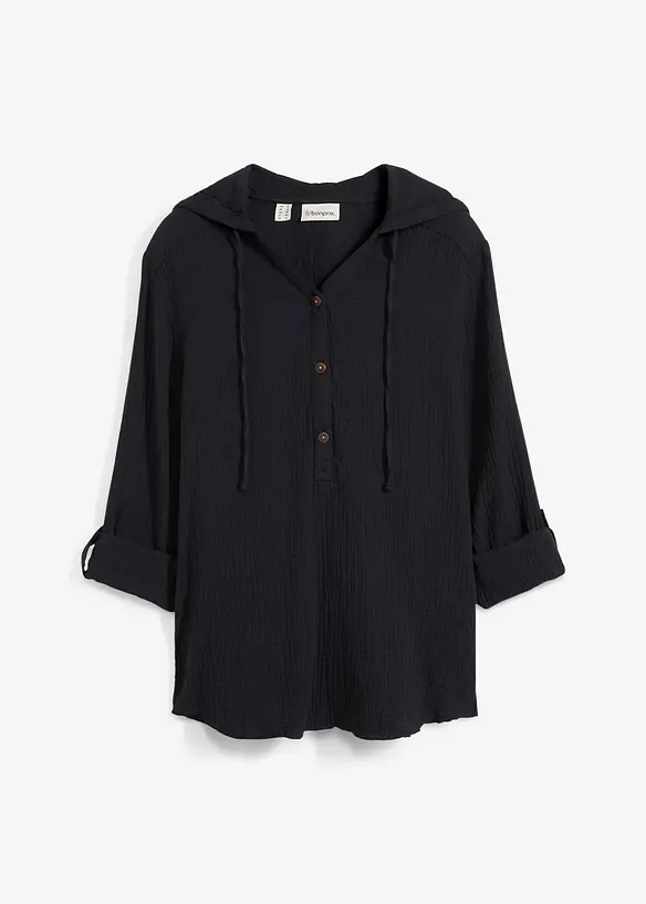 Mousseline blouse van katoen, bonprix