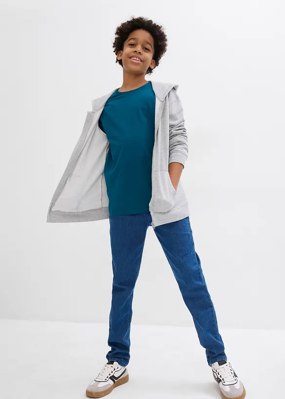 Shirt met lange mouwen van biologisch katoen (set van 3), bonprix