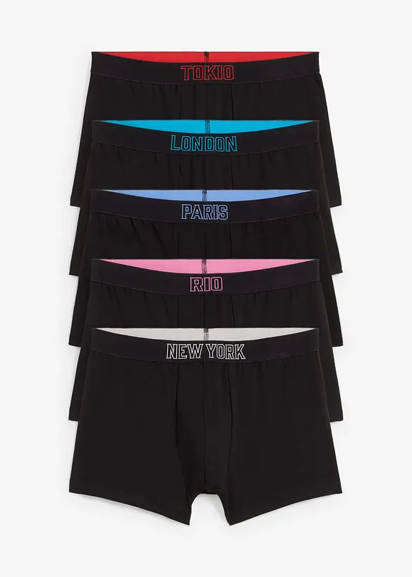 Strakke boxer met katoen (set van 5), bonprix